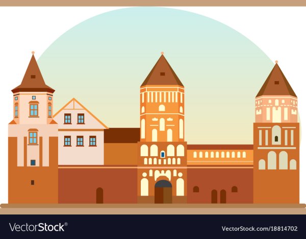 Средневековый замок раскраска