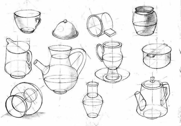 Линейно конструктивное построение предметов