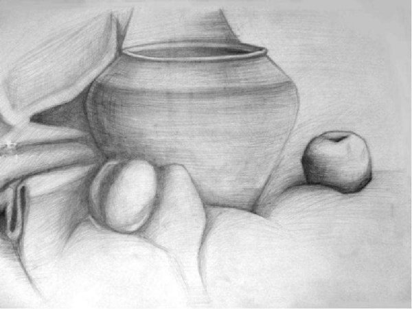 Рисование натюрморта в графике