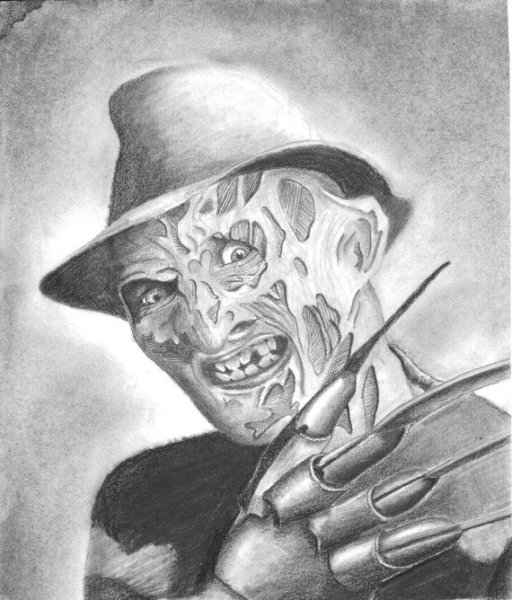 Фредди Крюгер срисовать