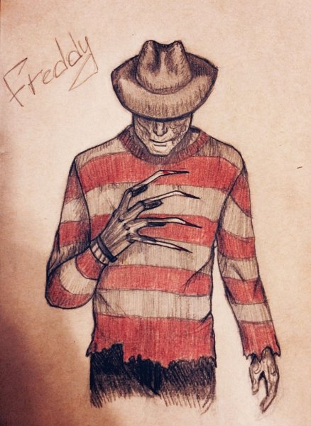 Фредди Крюгер карандашом