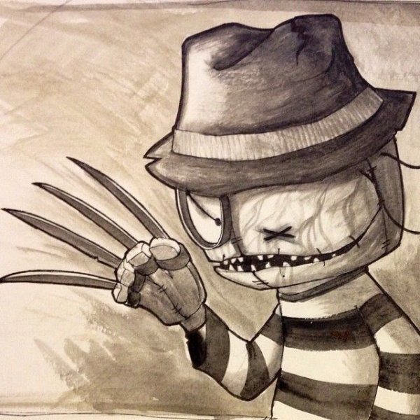 Фредди Крюгер рисунок легко