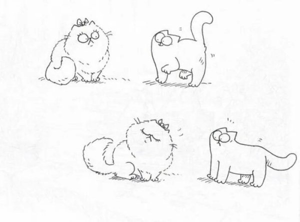 Кот Саймона рисунки