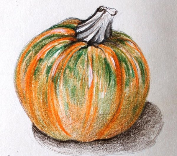 Рисование тыквы