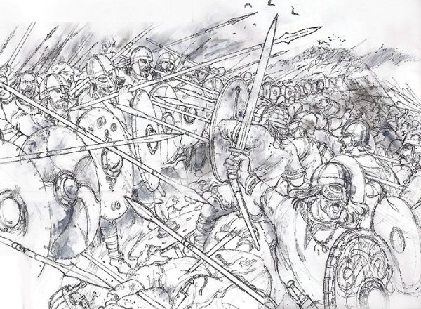 Раскраска сражение Куликовская битва