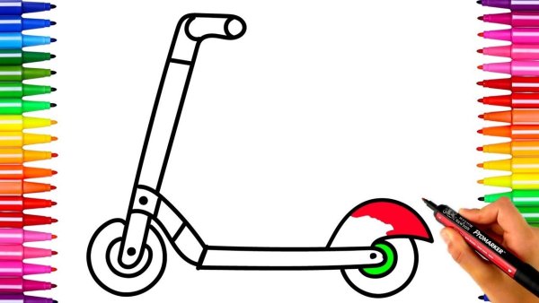 Трафарет на самокат