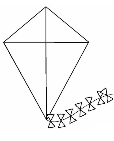 Воздушный змей "раскраска"