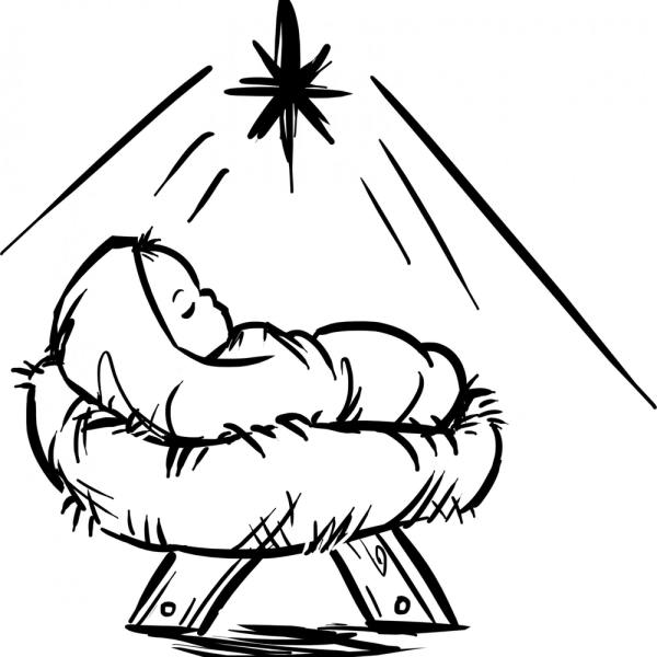 Раскраска Рождество Христово