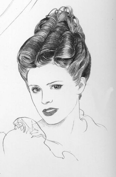 Исторические прически для рисования