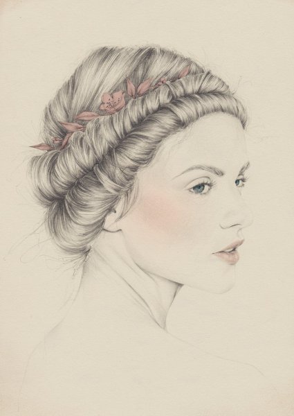 Исторические прически для рисования