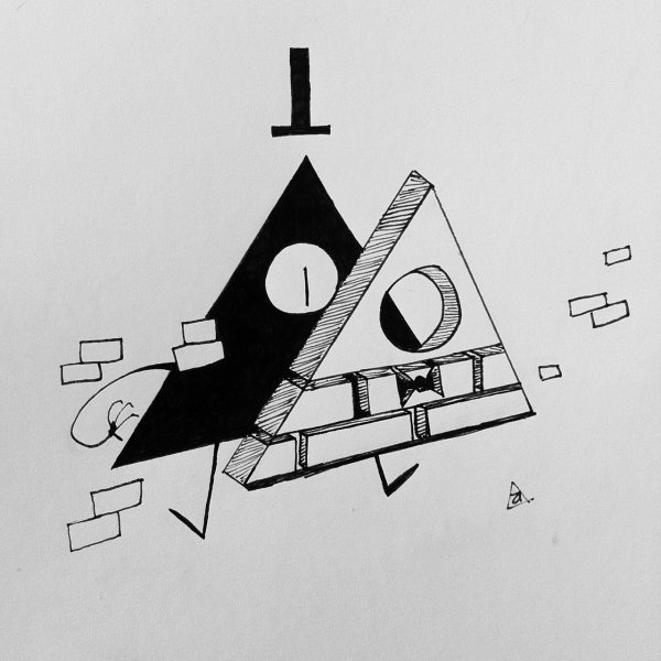 Гравити Фолз Билл эскиз