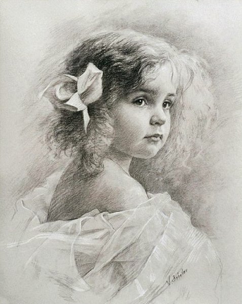 Валентин Серов набросок к портрету п.и.Щербатовой