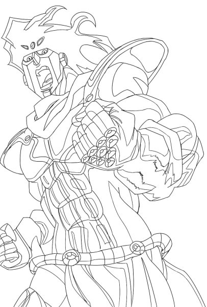 Джоджо раскраска Стар платинум