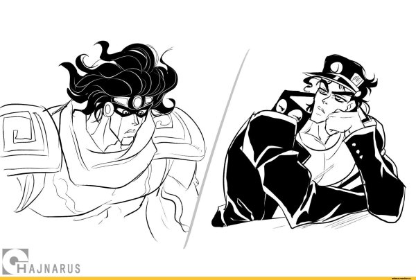 Джотаро Куджо раскраска