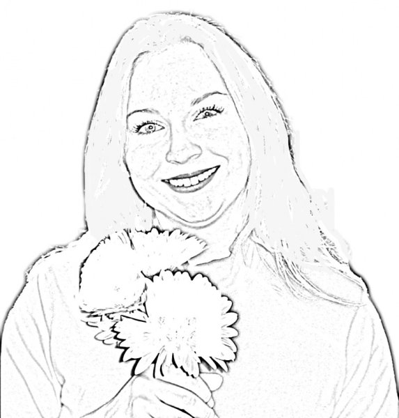 Рисунок мама с цветами карандашом