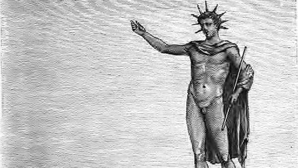 Колосс Родосский гравюра