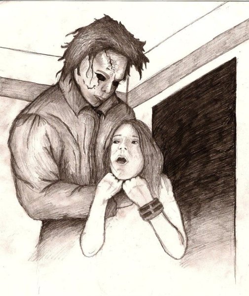 Майкл Майерс арт карандашом