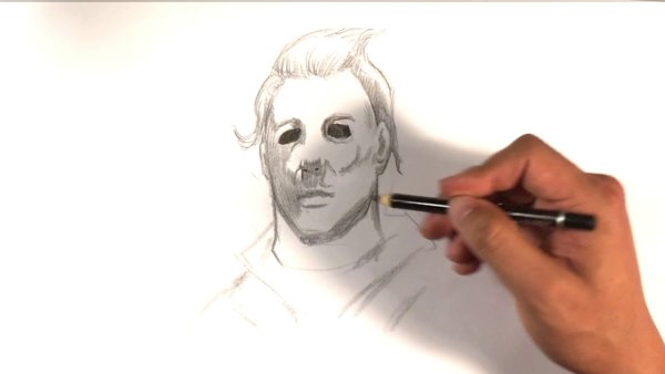 How to draw Майкл Майерс
