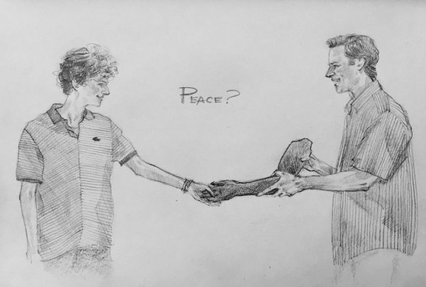 Тимоти Шаламе арт акварелью