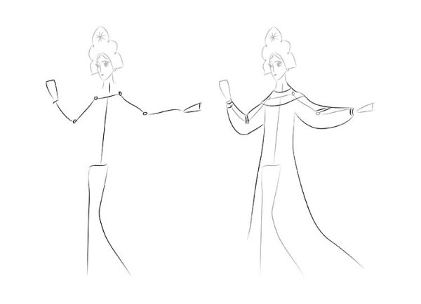 Раскраска Василиса из Иван Царевич и серый волк