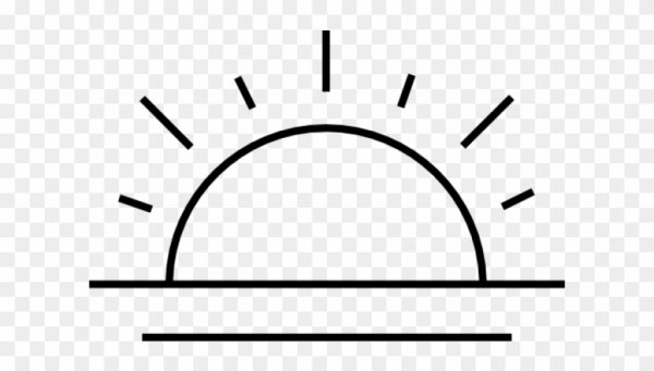 Рассвет рисунок