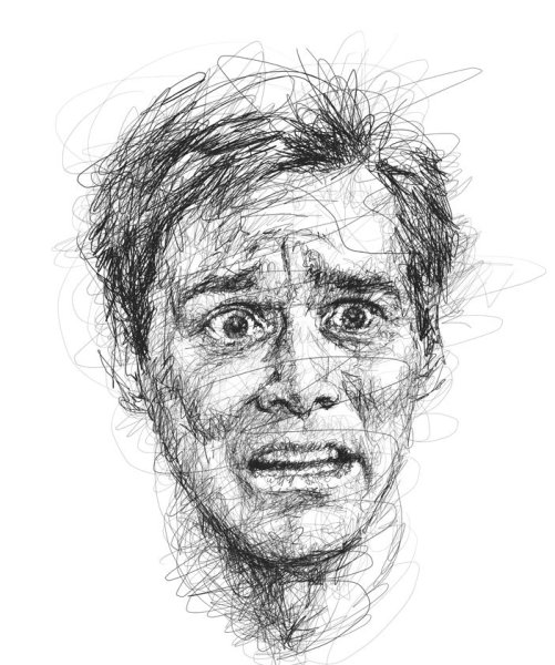 Карандашный портрет Джим Керри