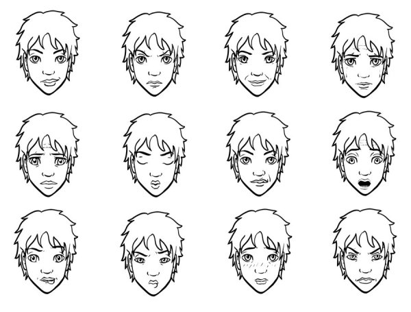 Эмоции человека для рисования