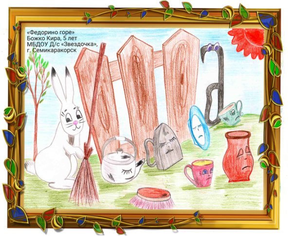 Чуковский Федорино горе раскраска