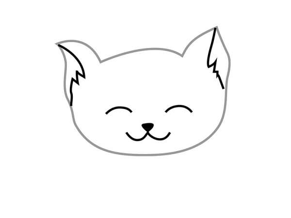 Морда кота рисунок