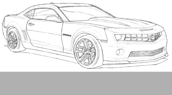 Chevrolet Camaro раскраска