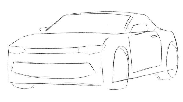 Шевроле Камаро для срисовки