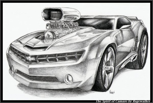 Chevrolet Camaro скетч