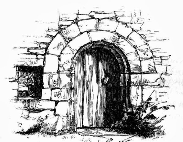 Полукруглая дверь иллюстрация