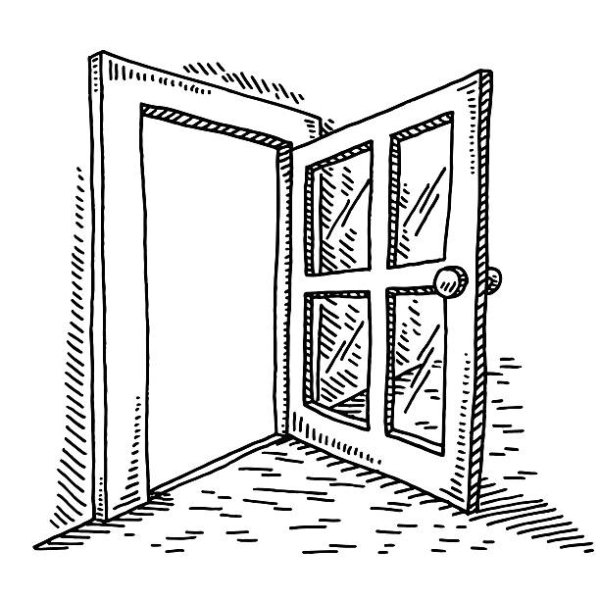 Дверь в перспективе