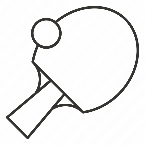 Ракетка для настольного тенниса вектор