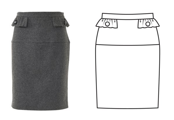 Прямые юбки моделирование