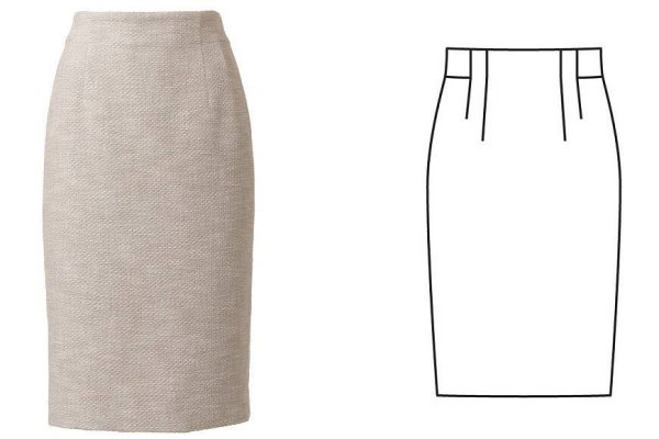 Кроим юбку карандаш