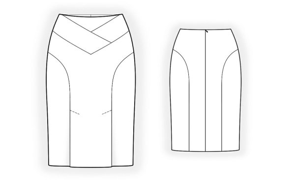 Моделирование юбки карандаш с рельефами