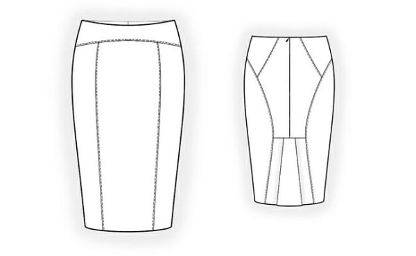 Юбка с рельефами моделирование