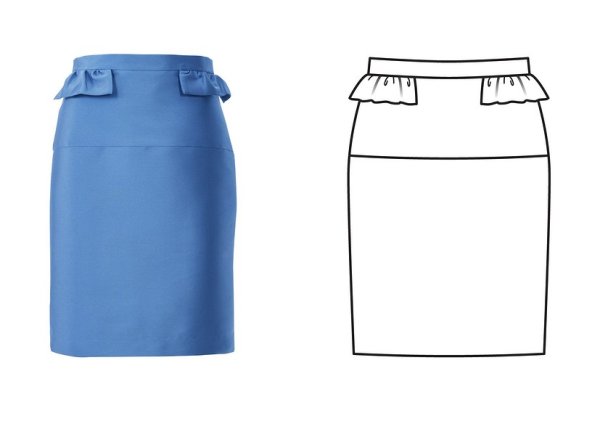 Юбка карандаш для проекта