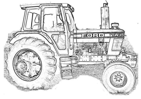 Раскраска трактор Беларусь МТЗ-82.1