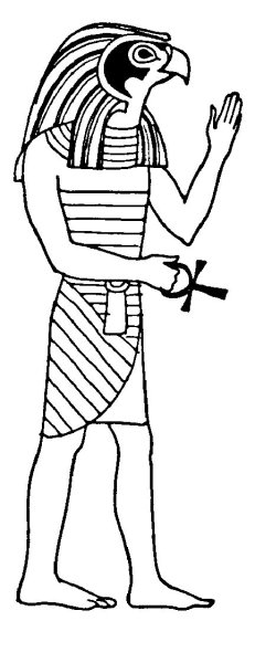 Рисунок Бога Египта Амон ра