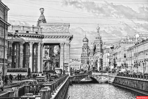 Невский проспект чб