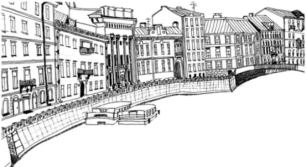 Раскраска Петербург