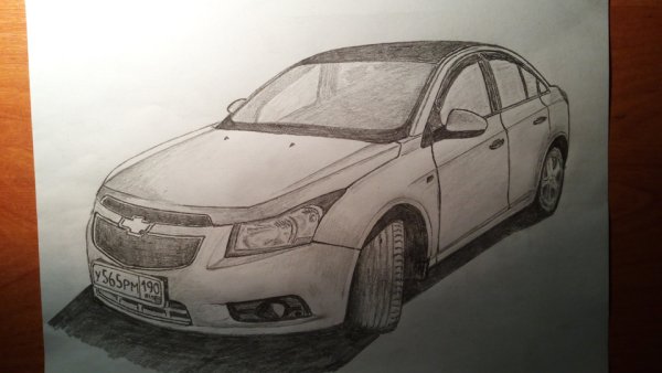 Chevrolet Cruze седан раскраска