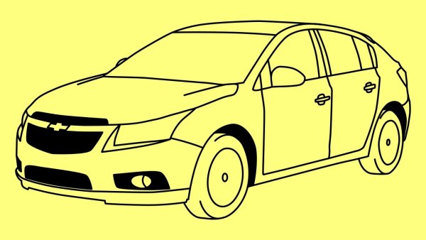 Раскраска Шевроле Круз