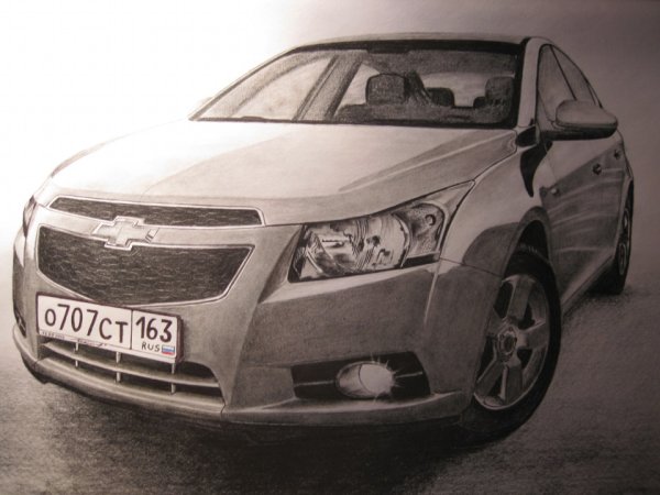 Шевроле Круз нварисовано