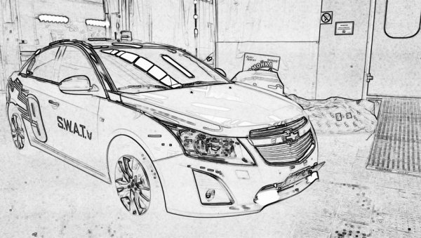 Раскраска Шевроле Круз седан