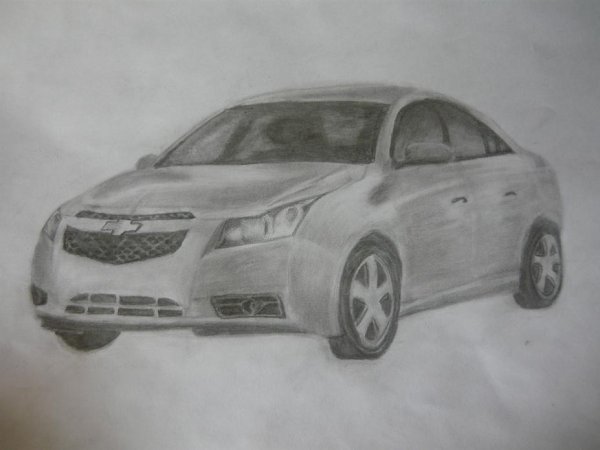 Шевроле Круз для срисовки