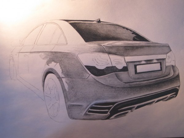 Шевроле Круз седан рисунок